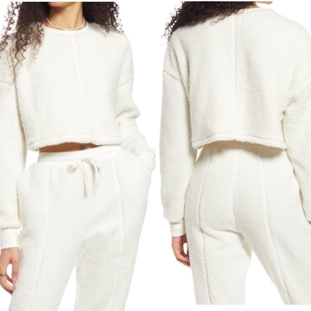 Cozy Fleece Crop Top and Bottoms!